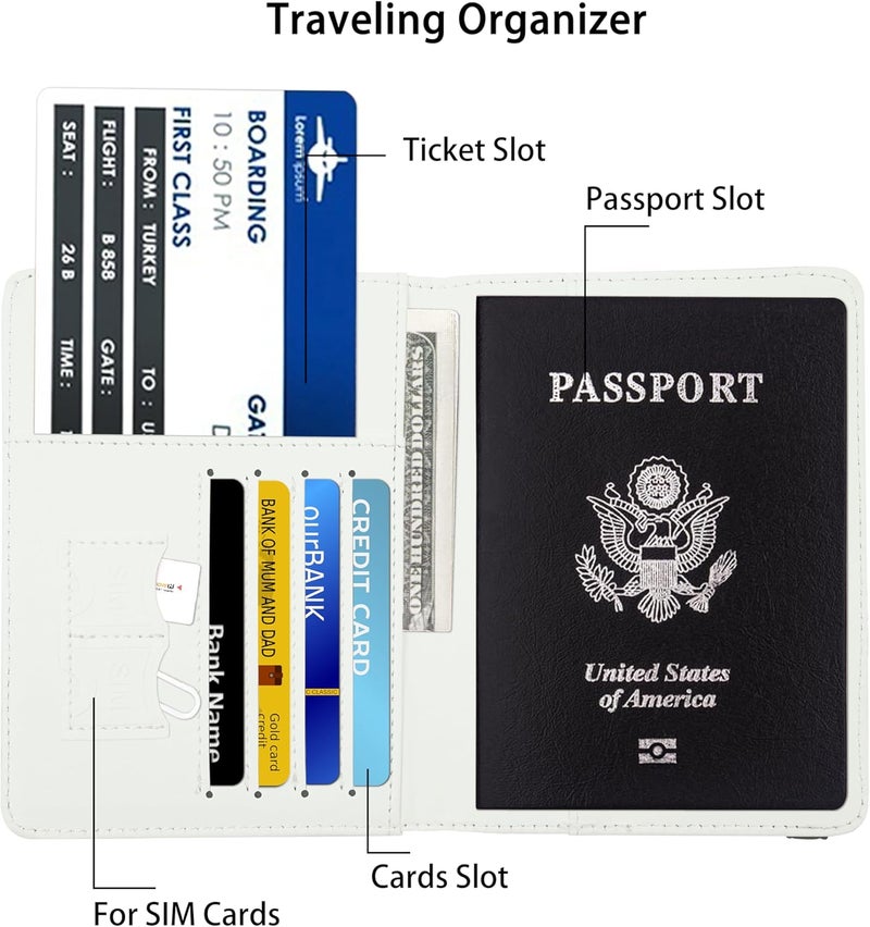 bassyil Basketball Passport Holder for Women and Men PU Leather Passport Cover for Travel - Image 3